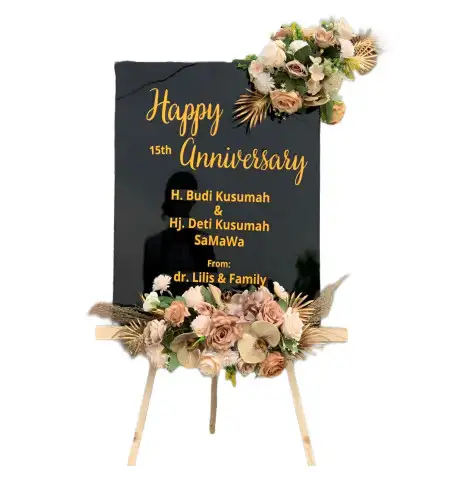 Papan Bunga Akrilik Santosa